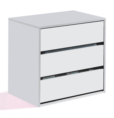 Madrid Wardrobe Internal Drawers: Alpine White, 3-Drawer Storage Solution for Wardrobes - UK Luxury Furniture